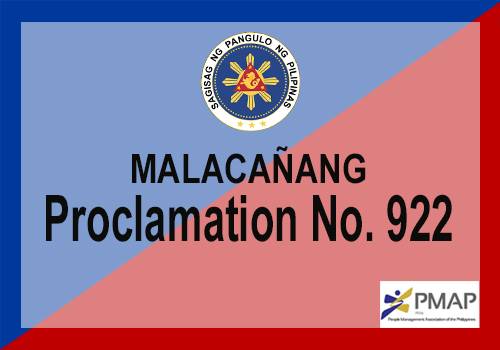Malacanang Proclamation No.922