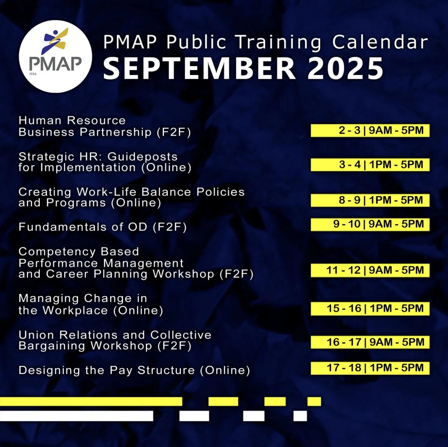 September Public Training 2025