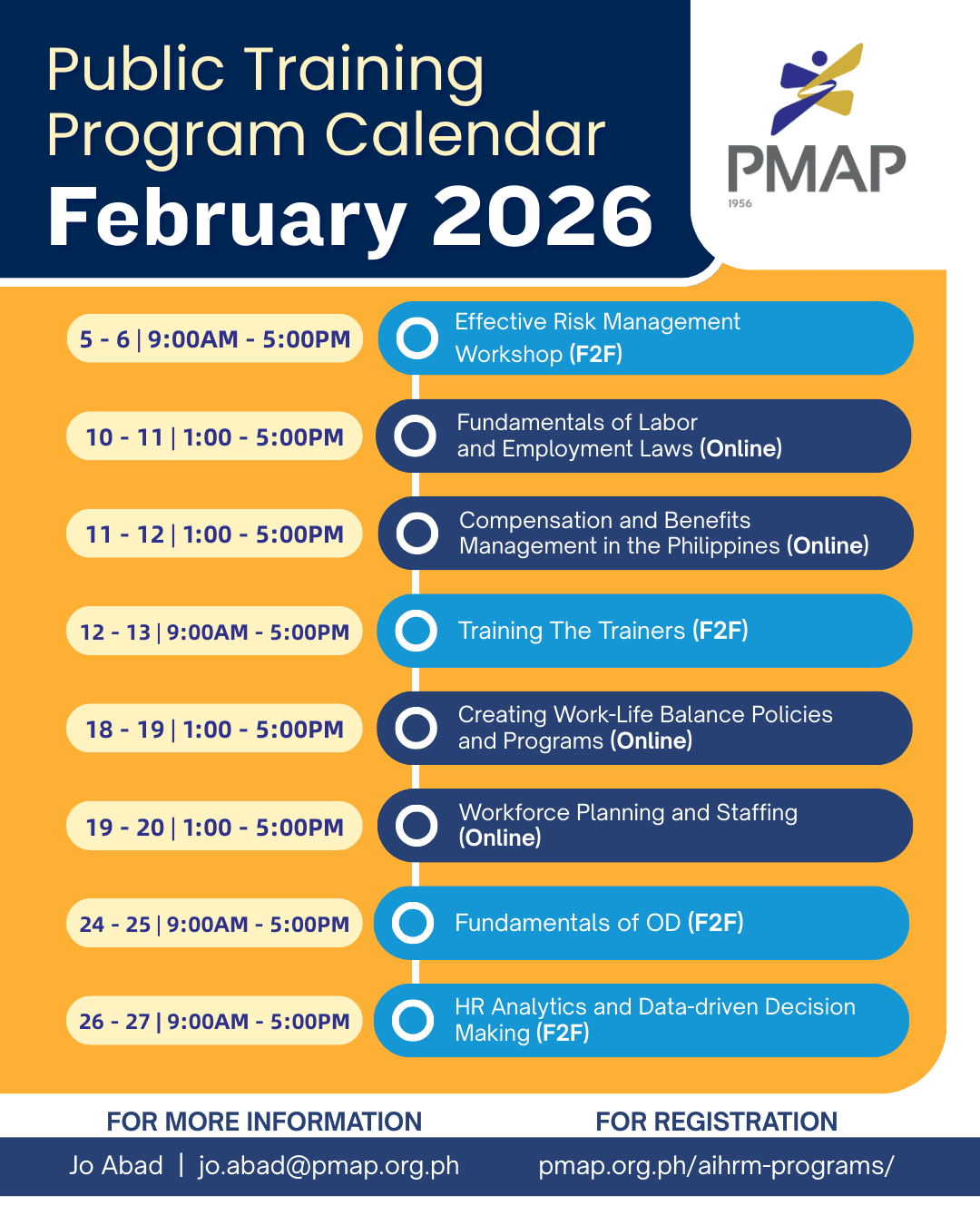 February Public Training Calendar
