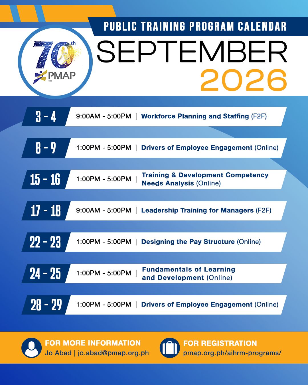 September Public Training